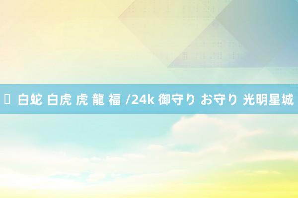 ✨白蛇 白虎 虎 龍 福 /24k 御守り お守り 光明星城