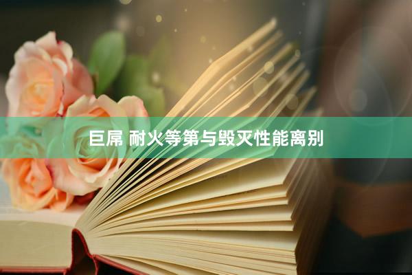 巨屌 耐火等第与毁灭性能离别